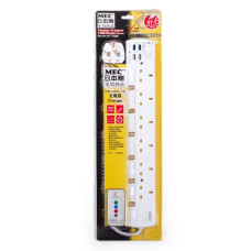 POWER BAR RT-6USB/6' WHITE__422-415